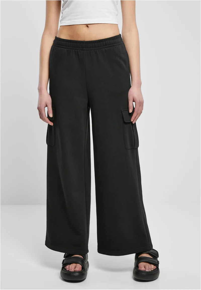 UC Highwaist Wide Leg Cargo Terry Pants