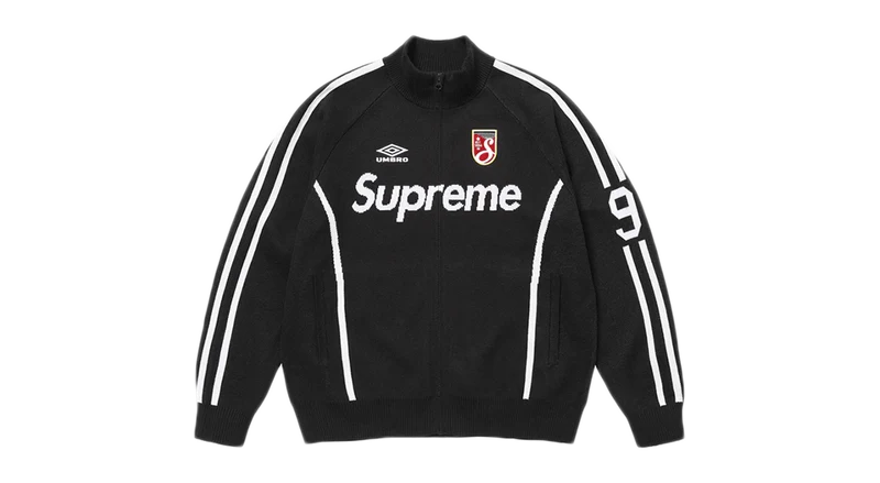 Supreme x Umbro Zip Up Sweater Black