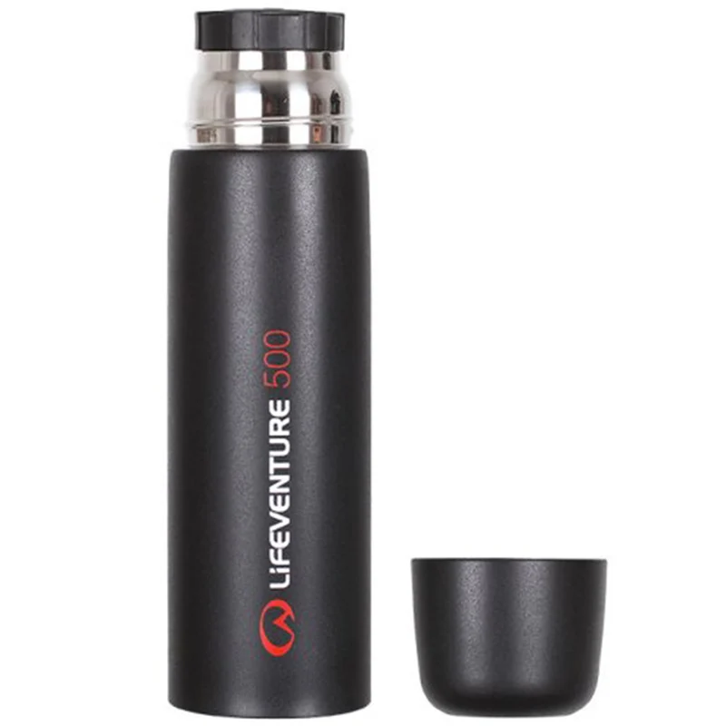 Lifeventure TiV Vacuum Flask Black 500ml