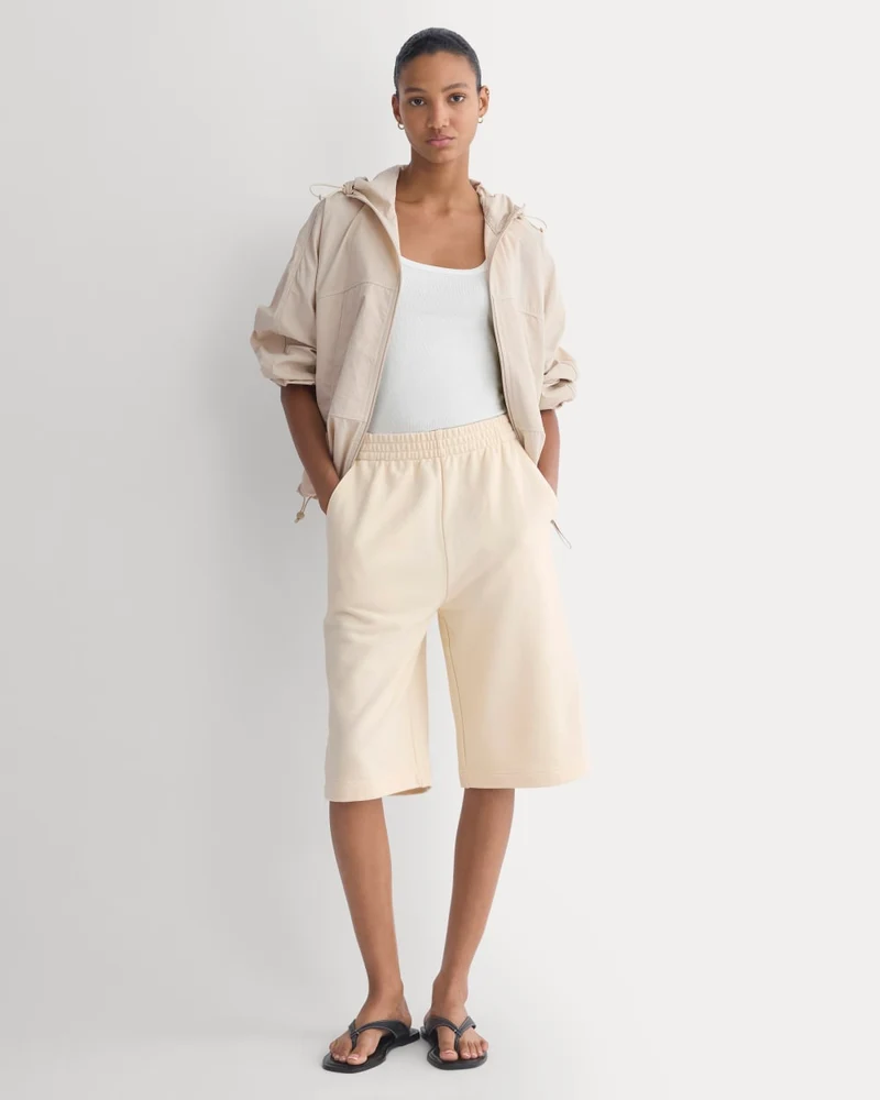Lightweight Terry Long Shorts | Parchment
