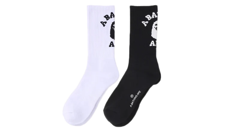 BAPE Logo College Socks