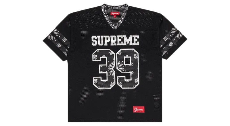 Supreme Bandana Football Jersey Black