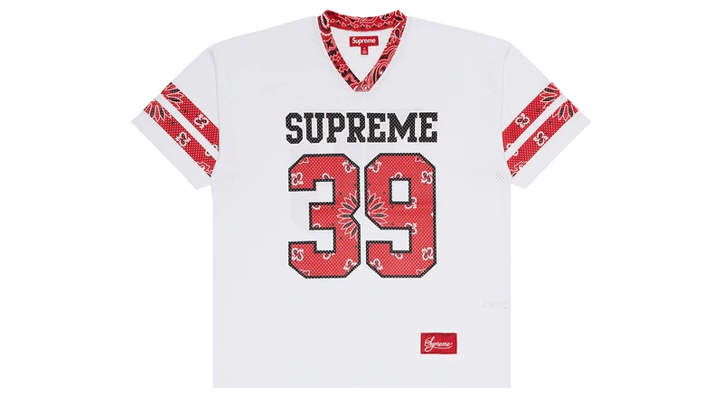 Supreme Bandana Football Jersey White