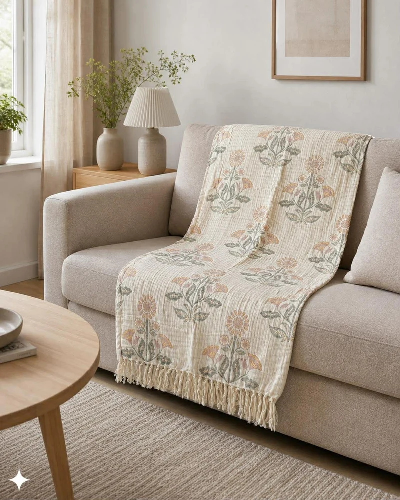 Plaid JACQUARD - flower