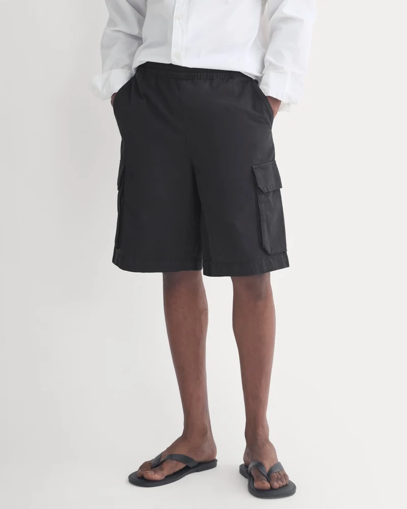 Pull-On Cargo Short | Black