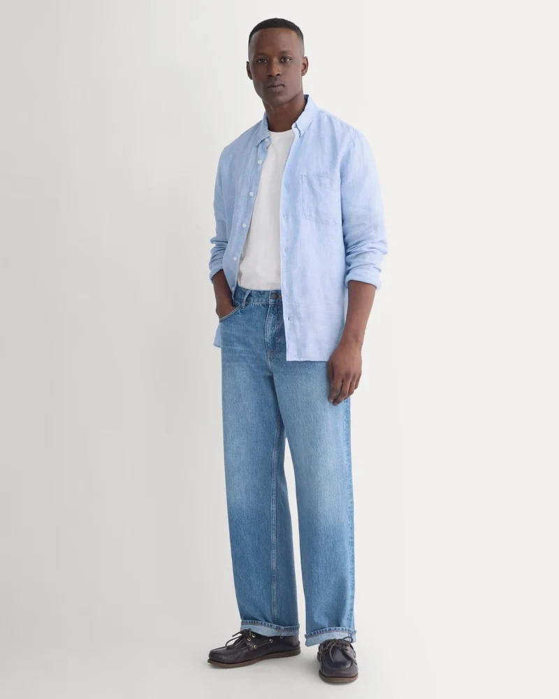 Relaxed Italian Selvedge Jean | Medium Indigo