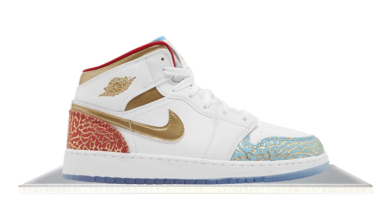 Air Jordan 1 Mid Sneaker School NC to Chicago
