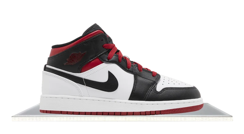 Air Jordan 1 Mid Gym Red Black Toe