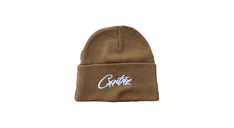 Corteiz Allstarz Folded Beanie Brown