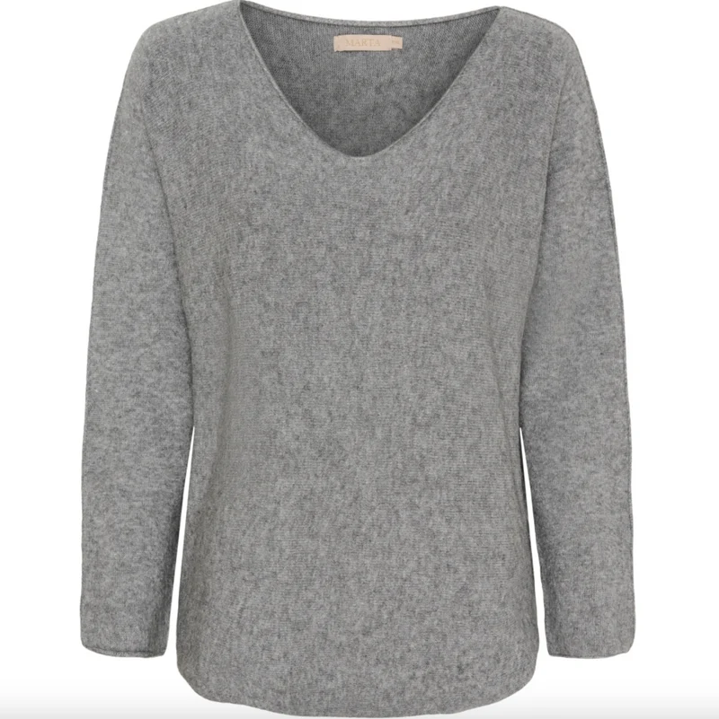 Blus Dagmar supermjuk kvalitet – Medium grey