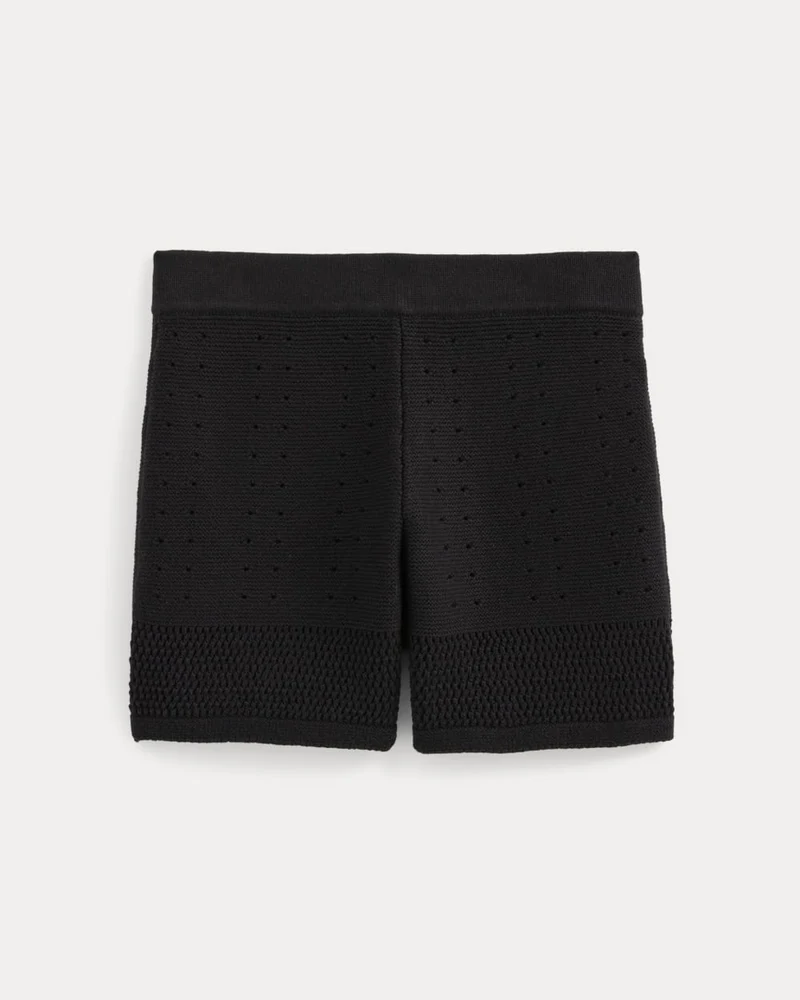 Open-Knit Short in Everyday Cotton | Black