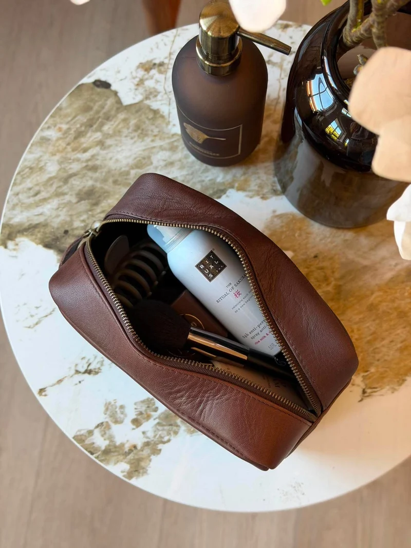 Toalettväska Faust - Dark brown