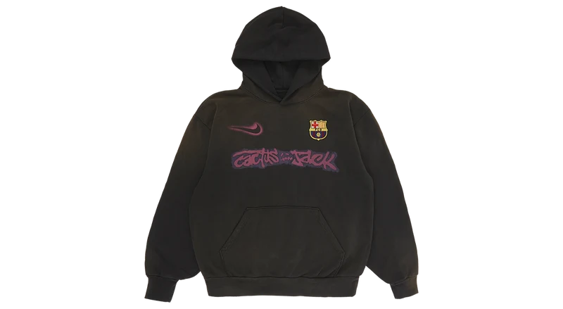 Travis Scott x FC Barcelona 'Spray Logo Hoodie' Black