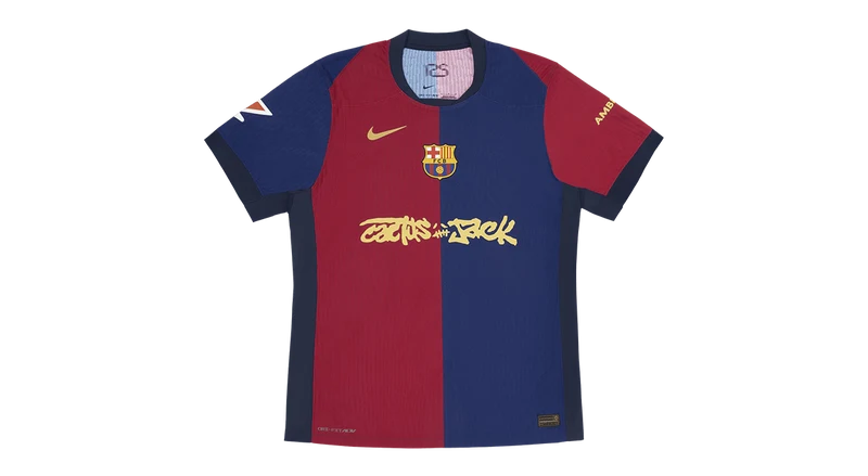 Travis Scott x FC Barcelona Home 'Cactus Jack Jersey' Blue/Scarlet