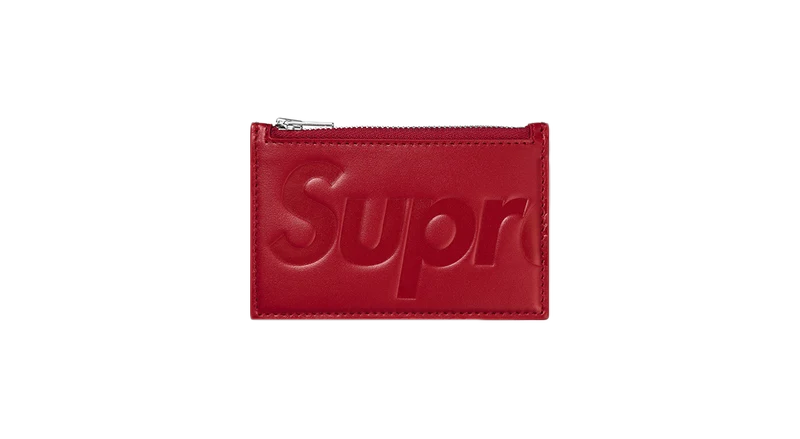 Supreme Leather Zip Card Holder