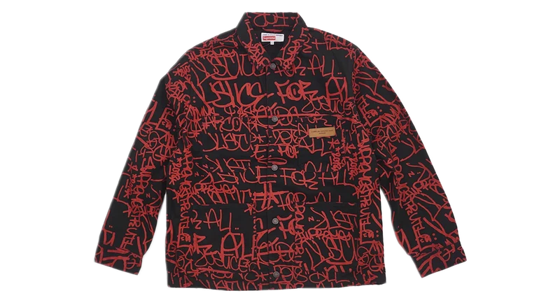 Supreme x Comme des Garcons SHIRT Printed Canvas Chore Coat