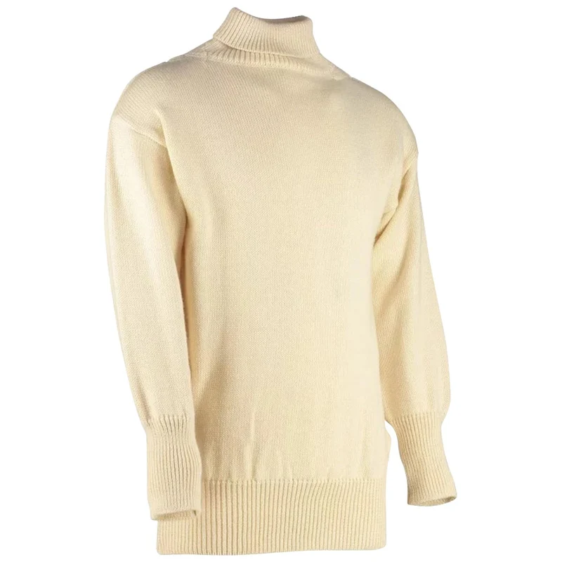 Royal Navy Submariner Jumper Ecru - 100% British Wool