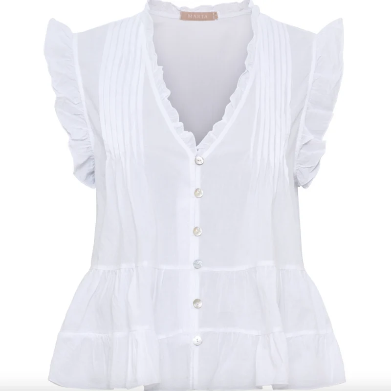 Blus Emira - white