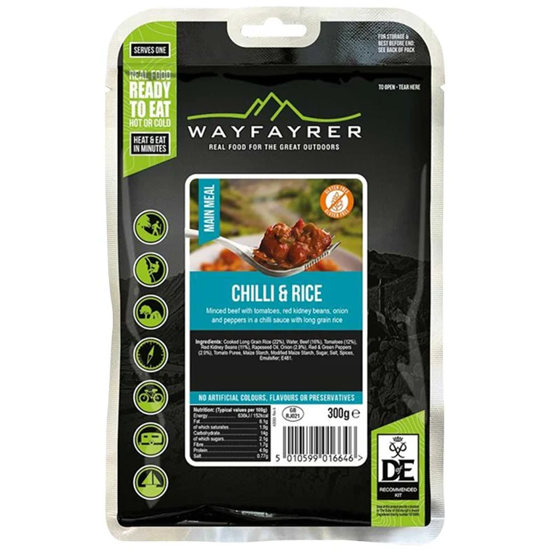 Wayfayrer Ready to Eat Meal Chilli Con Carne & Rice