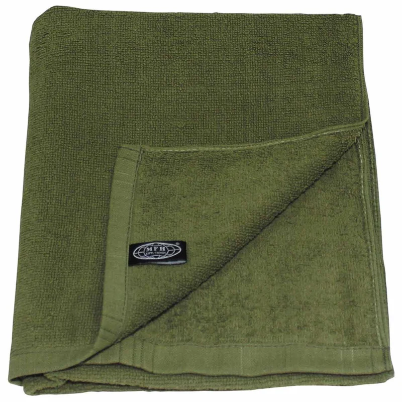 MFH Terry Towel Olive Green 110x50cm