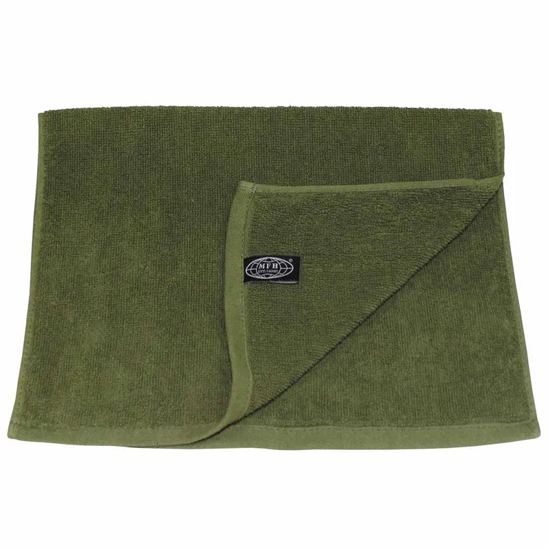 MFH Terry Towel Olive Green 50x30cm