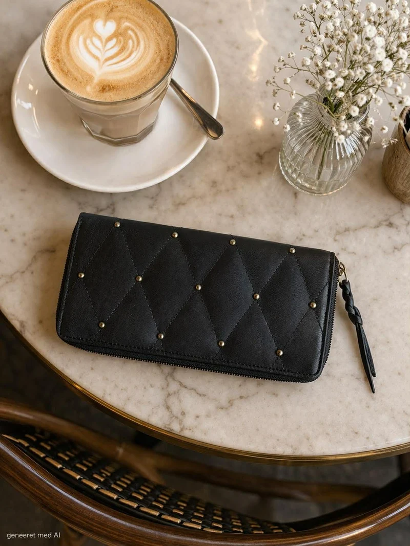 Clutch med nitar - LIMA Small svart