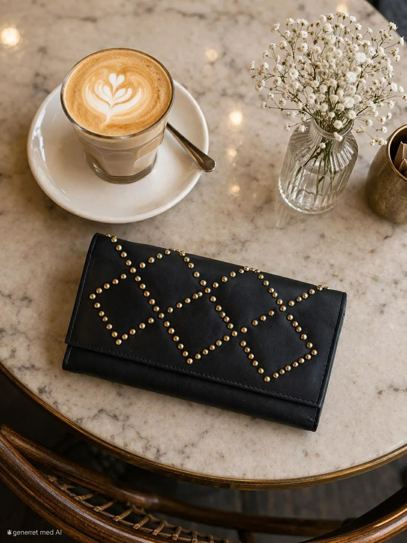 Clutch med nitar - LIMA large black