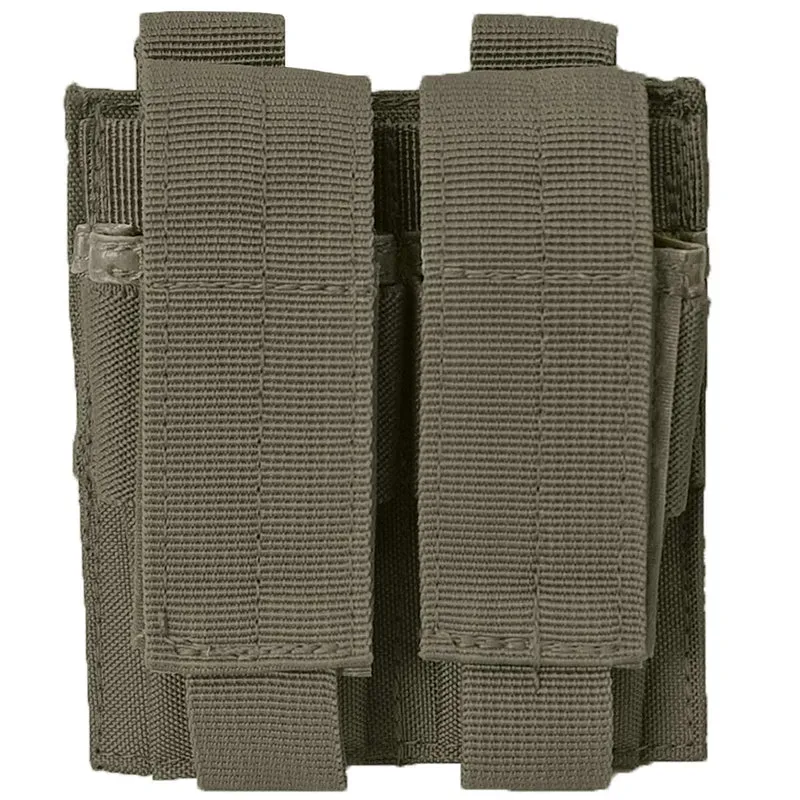 Mil-Tec Double Pistol MOLLE Mag Pouch Olive