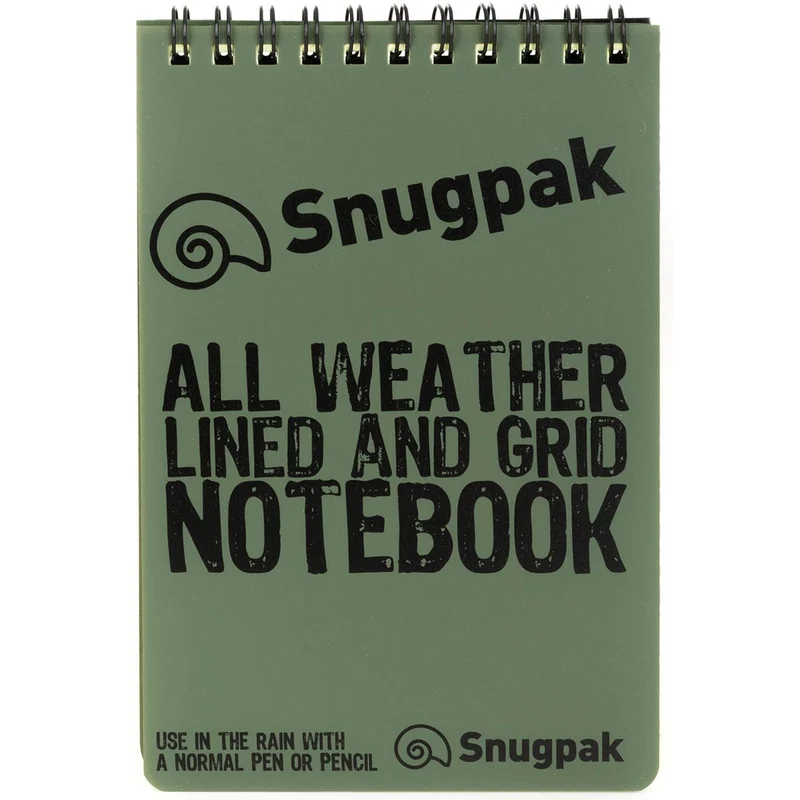 Snugpak Water Resistant Notebook Olive Green