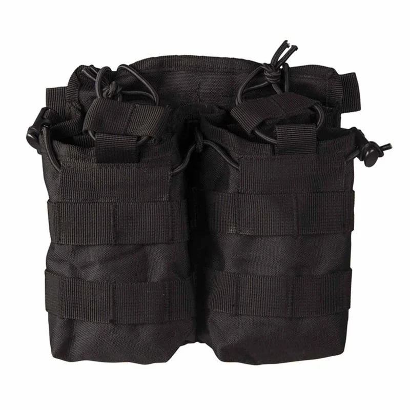 Mil-Tec Open Top Double Mag Pouch Black