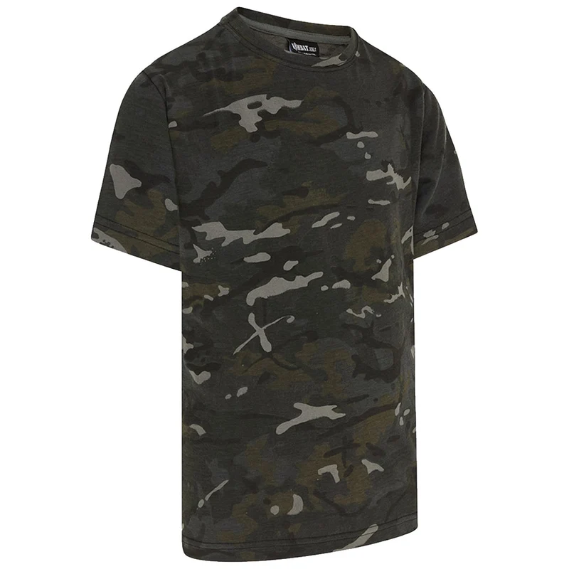 Kombat Kids T-Shirt BTP Black Camo