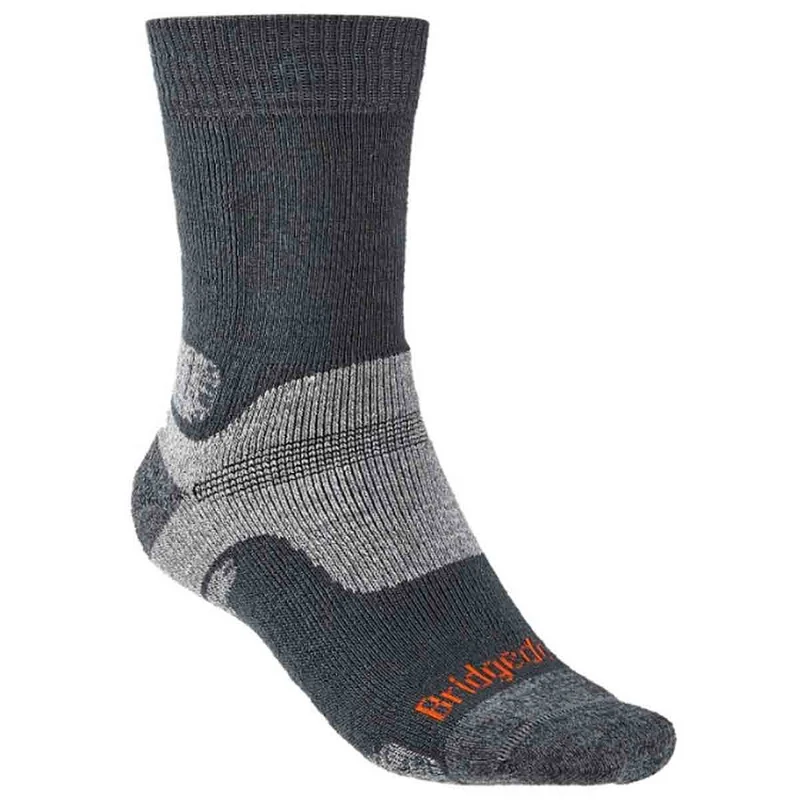Bridgedale Men's Hike Midweight Merino Performance Boot Sock Gunmetal