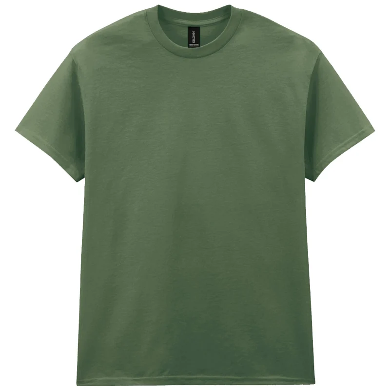 Olive Green Army Cotton T-Shirt