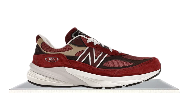 New Balance 990v6 MiUSA Teddy Santis Burgundy Tan