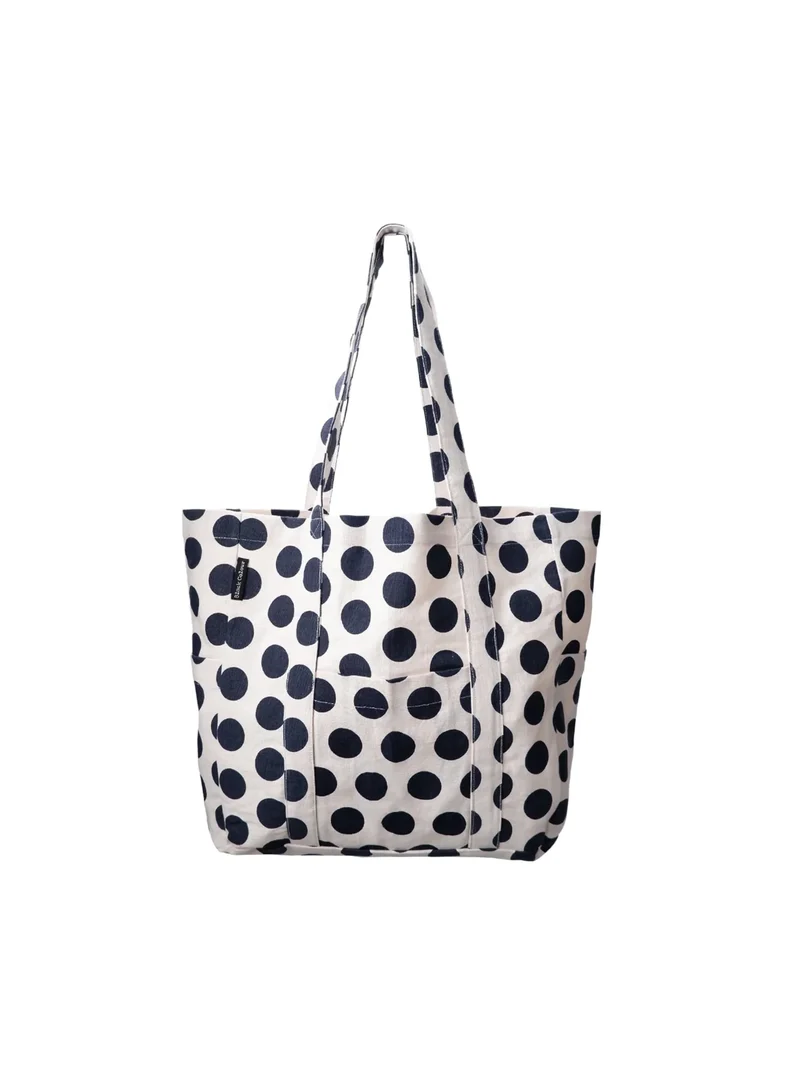 Shopper Nella canvas - Black Dots
