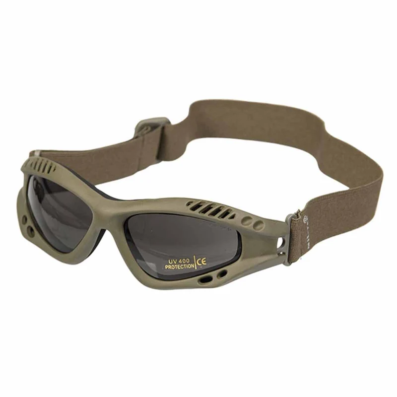 Mil-Tec Commando Goggles Air Pro Smoke Lens Olive Frame
