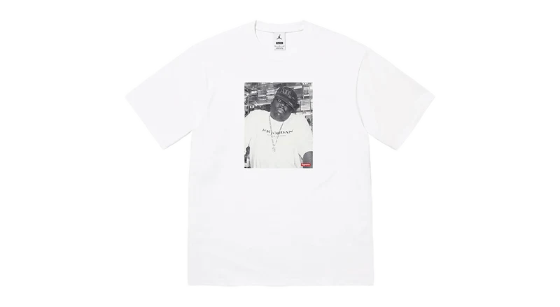 Supreme x Jordan Biggie S/S Tee White