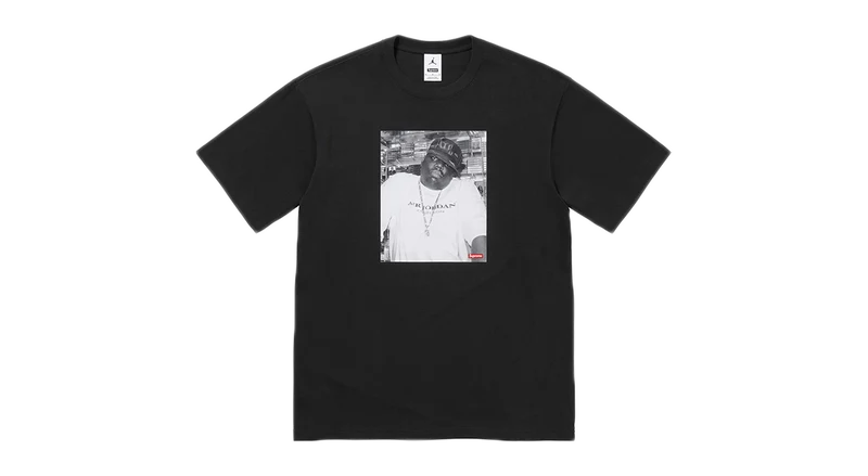 Supreme x Jordan Biggie S/S Tee Black
