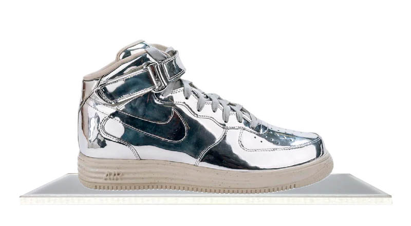 Lunar Force 1 Mid 'Liquid Silver'