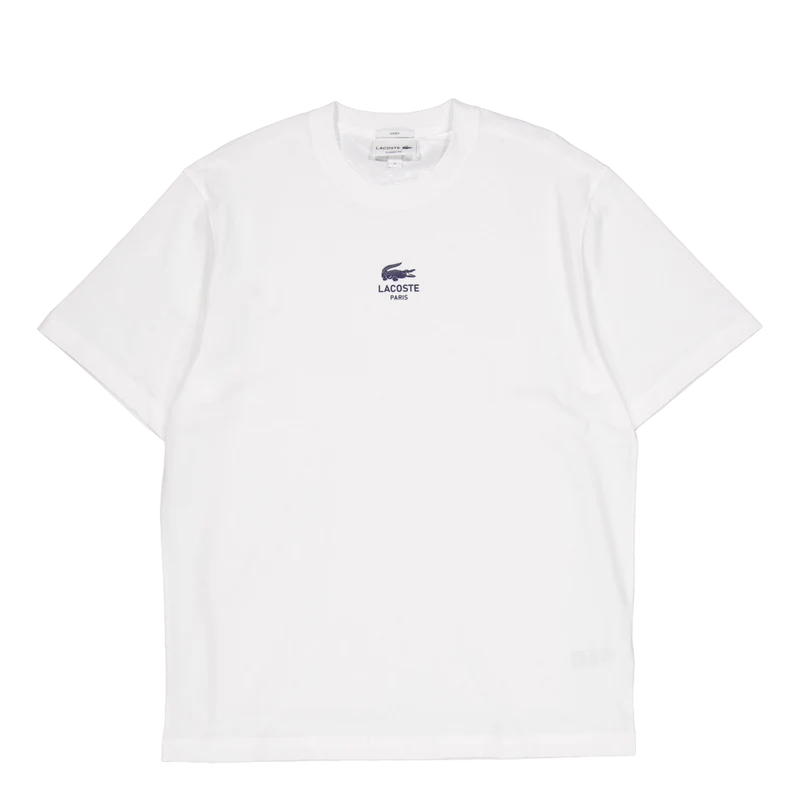 Signature Print Cotton T-shirt 70v White