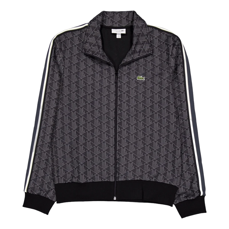 Paris Zip-up Jacquard Track Ja 4pc Black/dark Grey