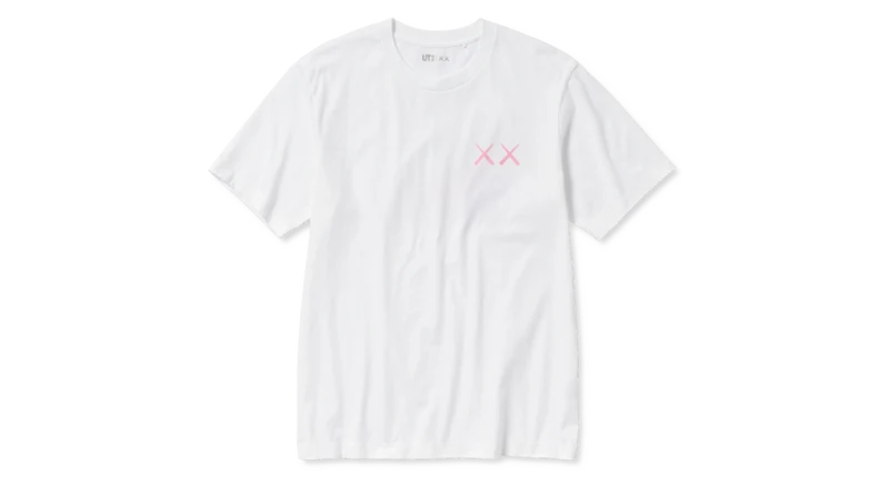 Kaws x Uniqlo UT Short Sleeve Pink BFF T-shirt White