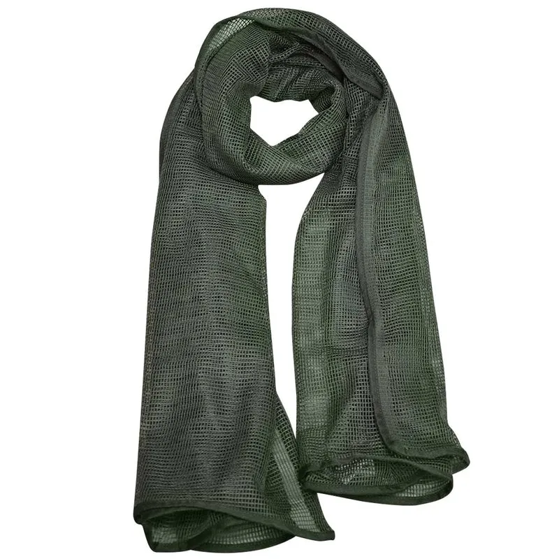 MFH Scrim Net Scarf Olive