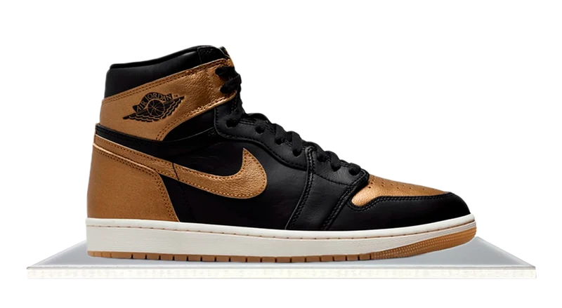 Air Jordan 1 High Black Metallic Gold