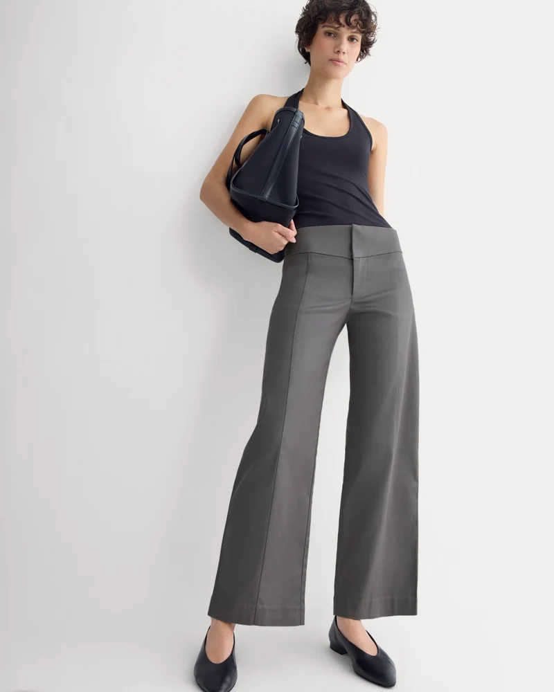 Tailored Drape Seam Pant | Charcoal Grey
