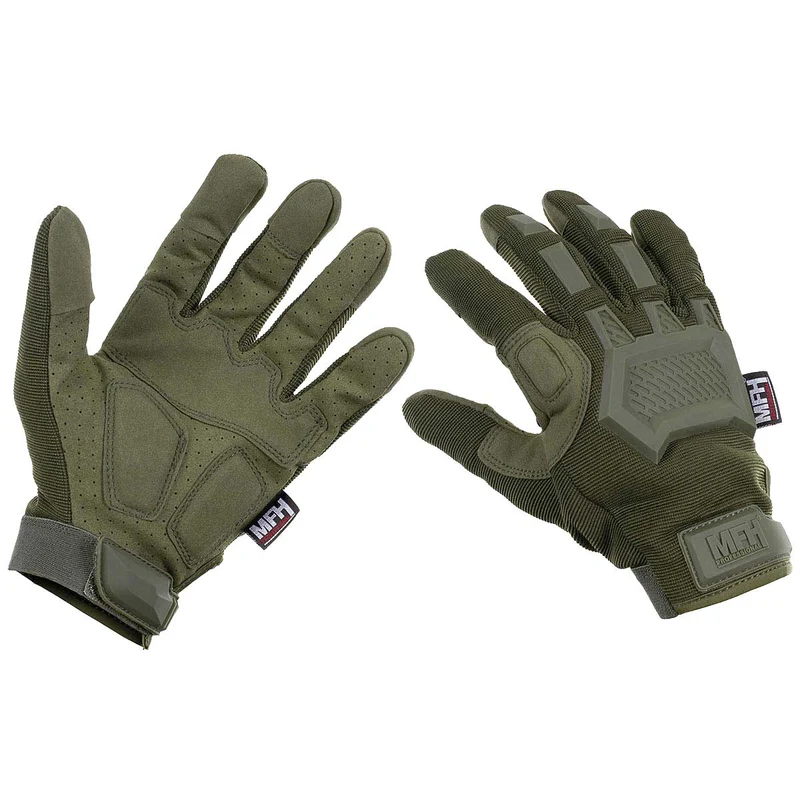 MFH Action Tactical Gloves Olive Green