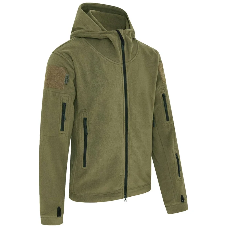 Kombat Tactical Recon Fleece Hoodie Olive Green