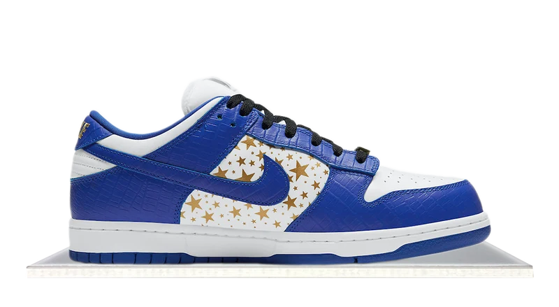 SB Dunk Low Supreme Stars Hyper Royal