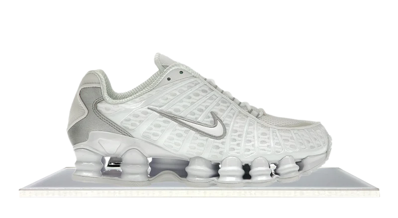 Nike Shox TL White Metallic Silver Max Orange