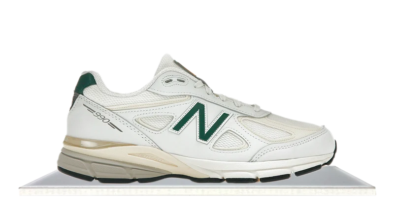 New Balance 990v4 MiUSA White Green